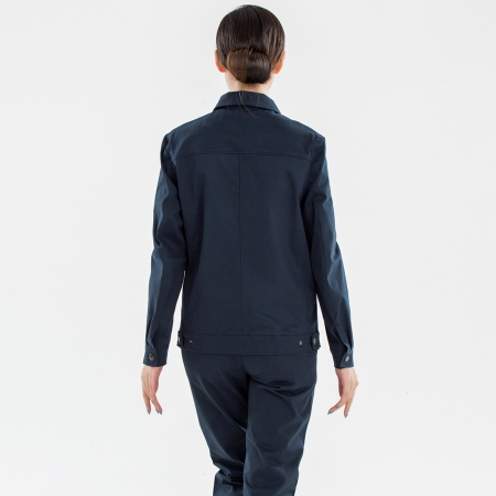 深青色春季工作服-4