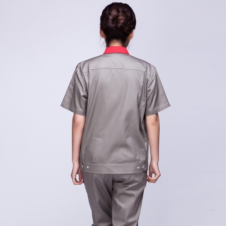 银灰色夏季工作服-5