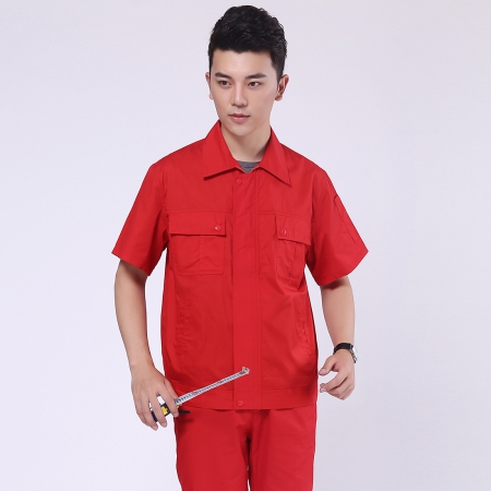 涤棉细斜纹防静电服-2