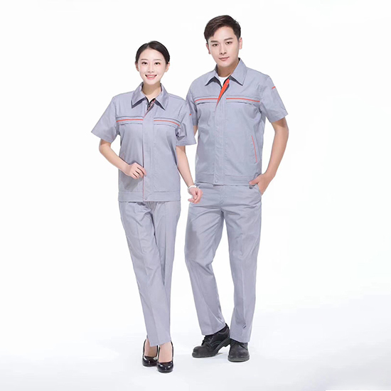 夏季短袖黄色工作服-2