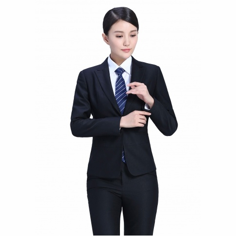 黑色时尚女士职业装-4