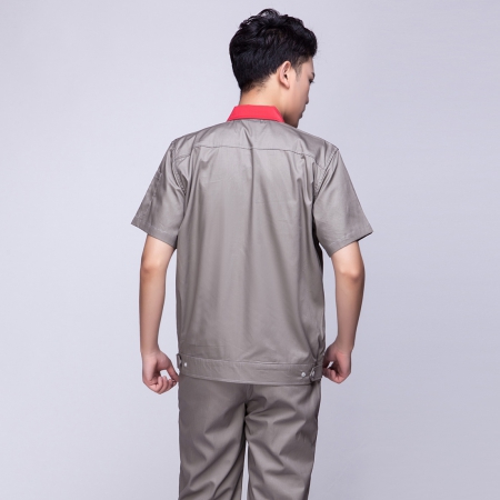 银灰色夏季工作服-4