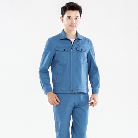 浅蓝色秋季工作服-3