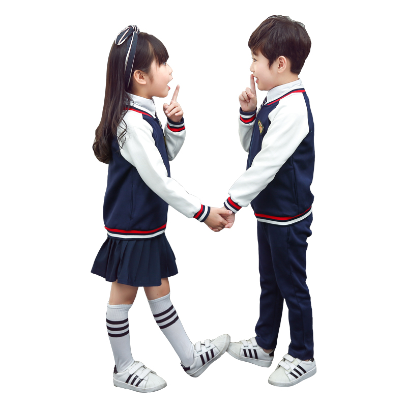 ​英伦学院风拼色校服-5
